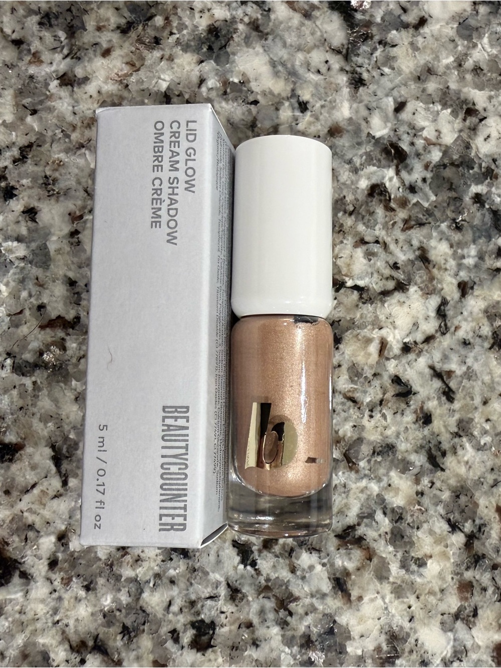beautycounter Champagne Peach-Gold Aura Lid Glow Cream Shadow